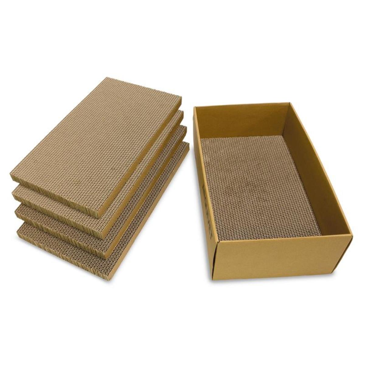 Kartonnen krabpaal voor katten NATURAL Arquivet 43,5x29,5x14cm