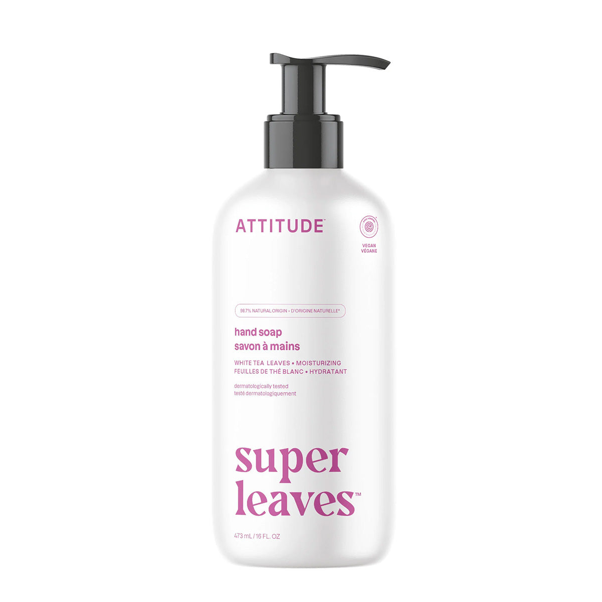 Super leaves Sapone per le mani White Tea Leaves Attitude 473 ml