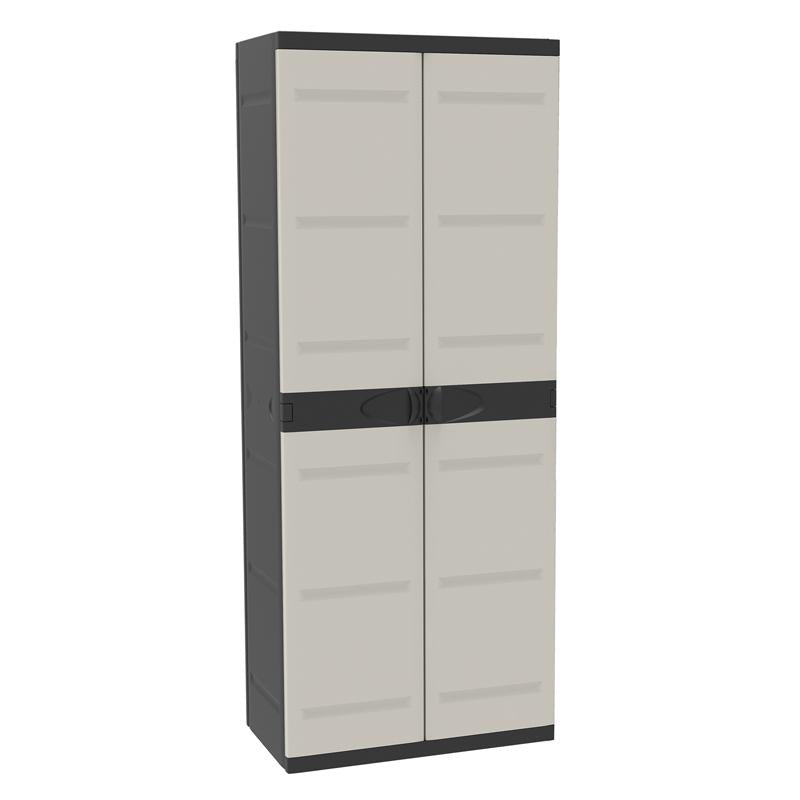 Schrank mit 4 Einlegeböden, 70 cm, Titanium Plastiken, schwarz (generalüberholt)