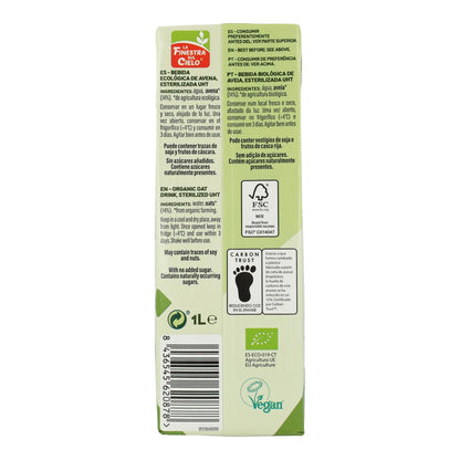 La Finestra Sul Cielo Organic Oat Drink 1 L