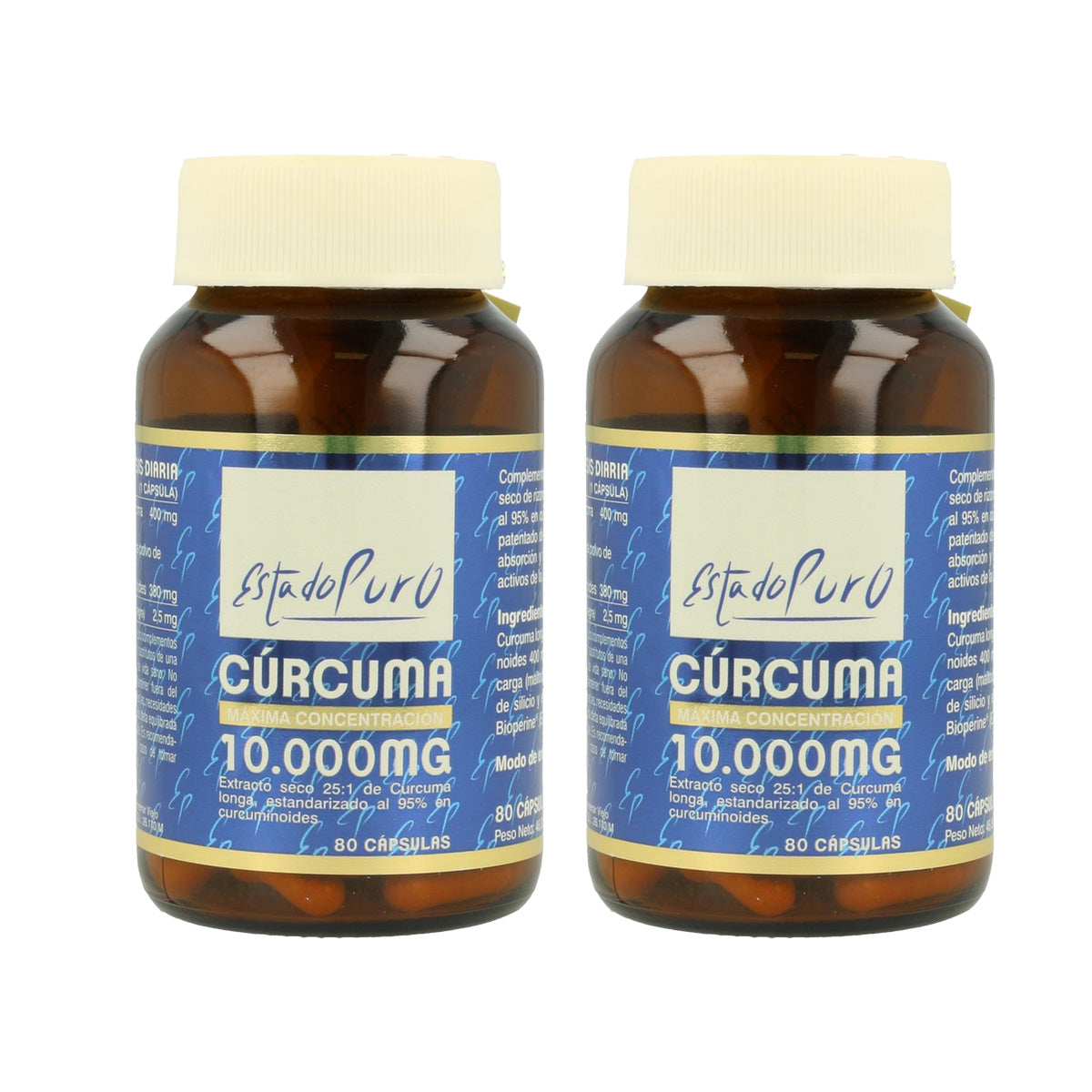 Pack 2x Curcuma pur Tongil Format économique 80 gélules