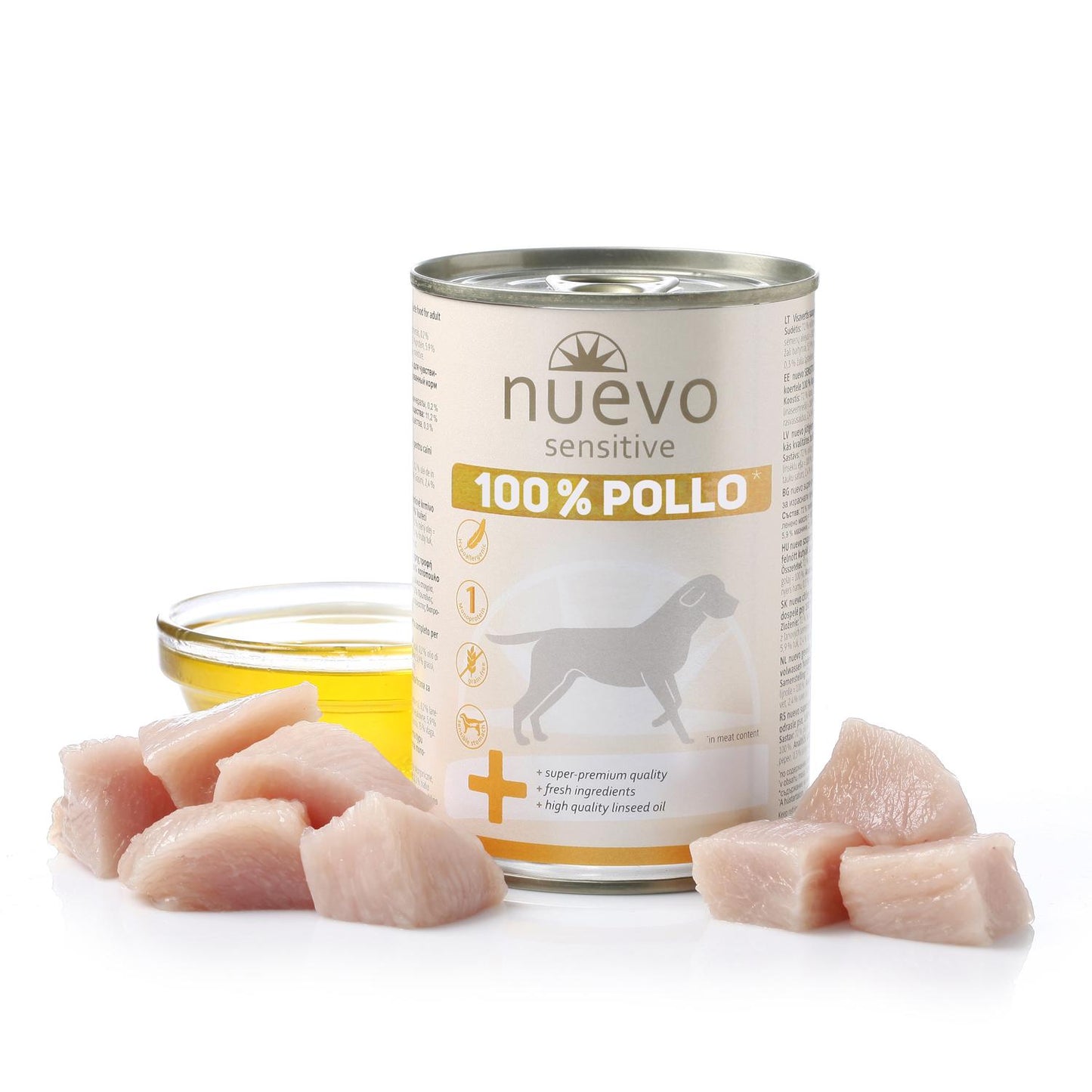 Nouveau Boîte Perro Sensitive 100 % poulet 400 g monoprotéique