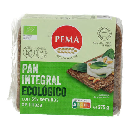 Pane di segale 5% semi di lino Pema 375 g