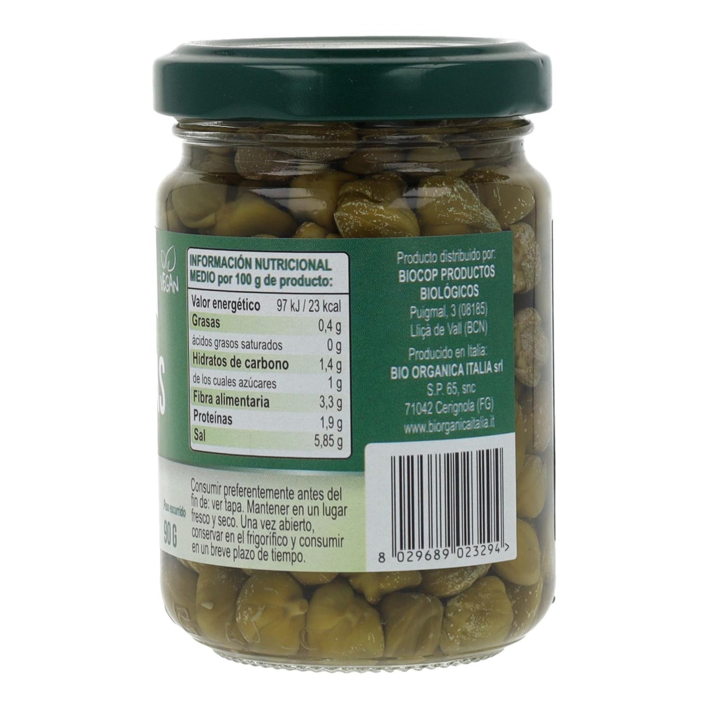 Câpres italiennes bio au vinaigre 140 g