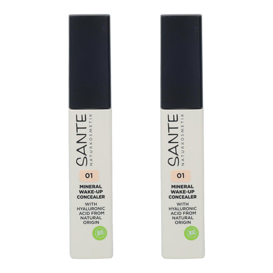 2er-Pack Mineral-Concealer Wake-Up 01 Neutral Ivory Sante 8 ml