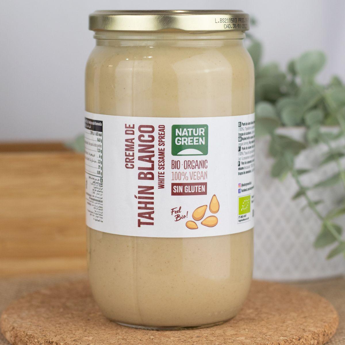 Glutenfri vit tahinkräm Naturgreen 300 g