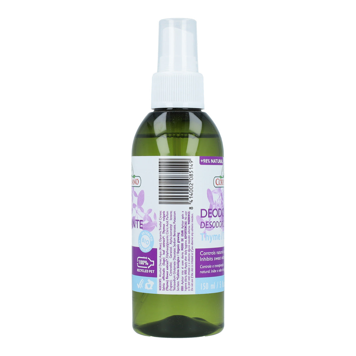 Déodorant au thym Corpore Sano 150 ml