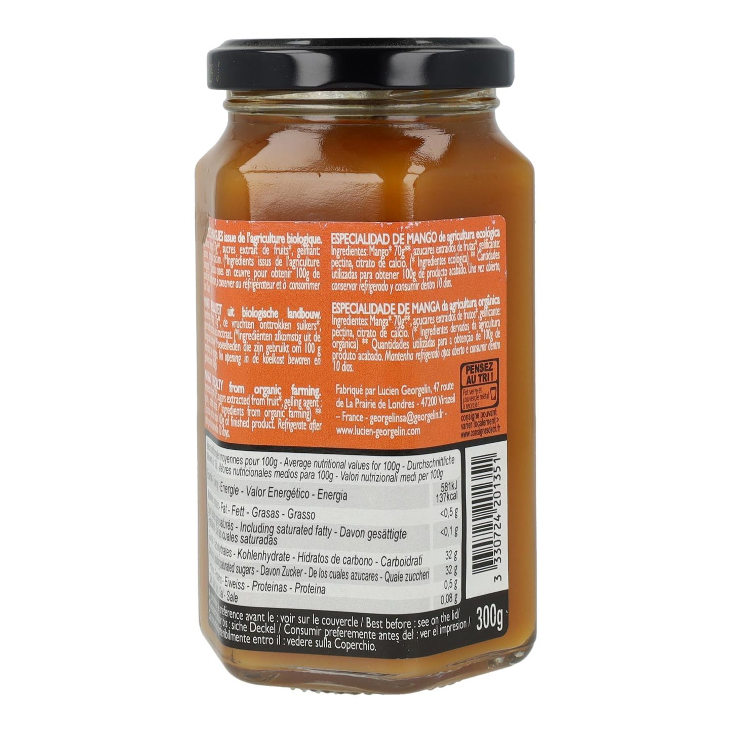 Marmellata di mango BIO Destination 300 g