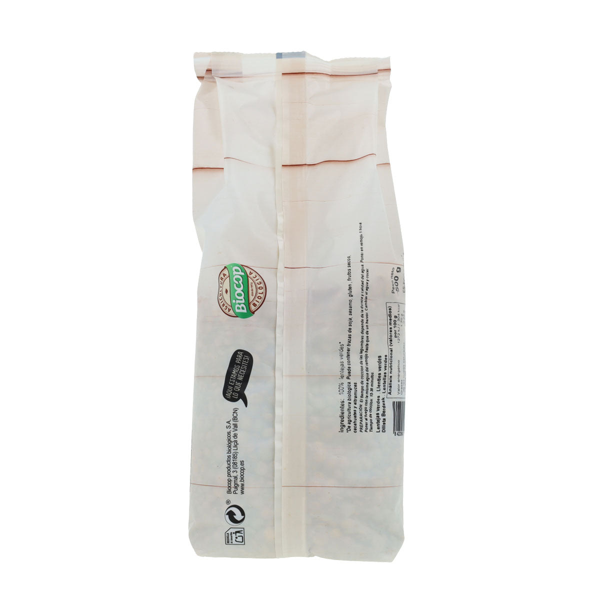 Gröna linser Biocop 500 g