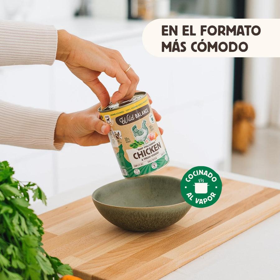 Pack poulet barf pour chiens 6 x 400 g Wild Balance