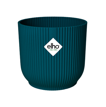 Elho Vibes Fold Round Deep Blue Plant Pot 30 cm