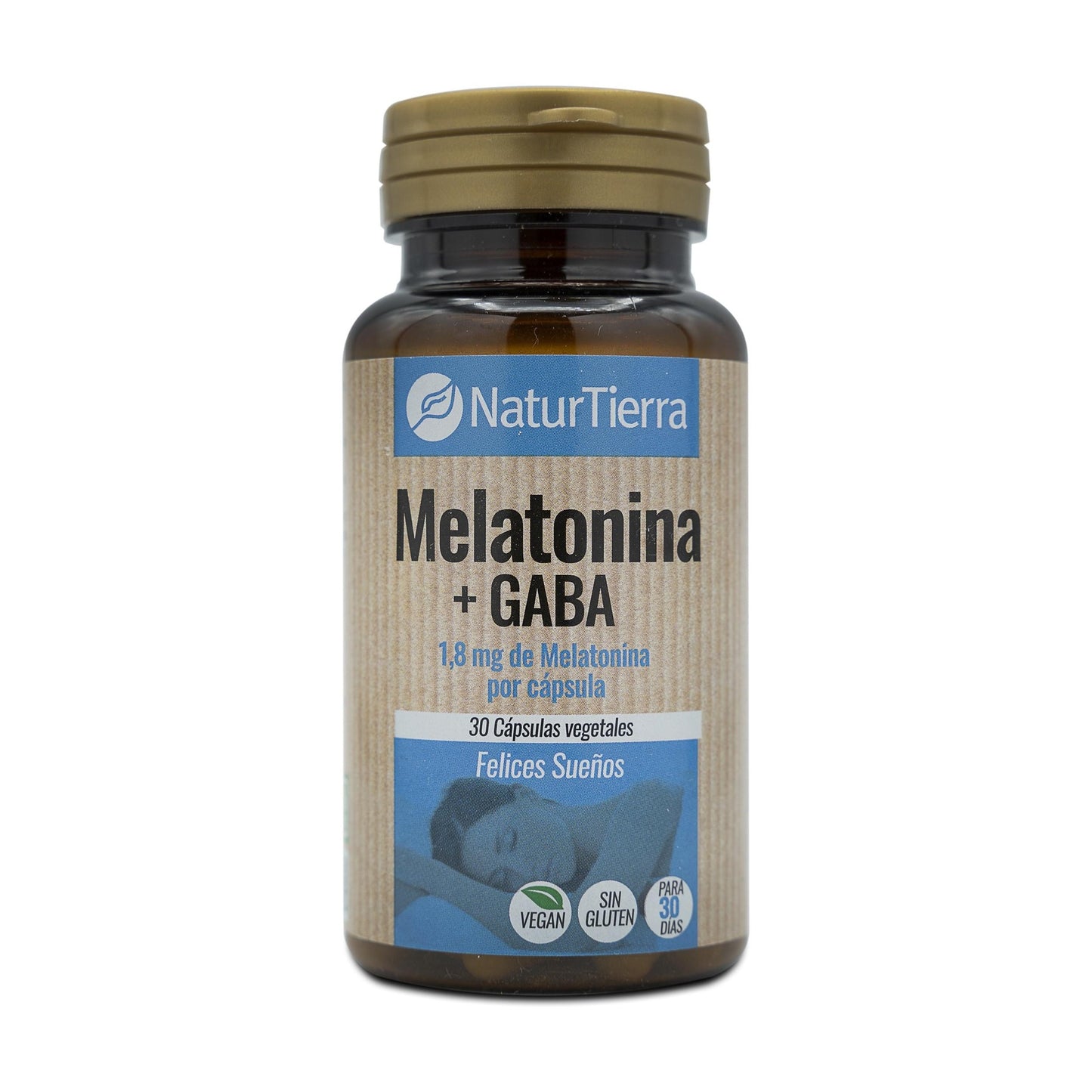 Melatonin + GABA, 30 vegetabiliska kapslar. NaturTierra