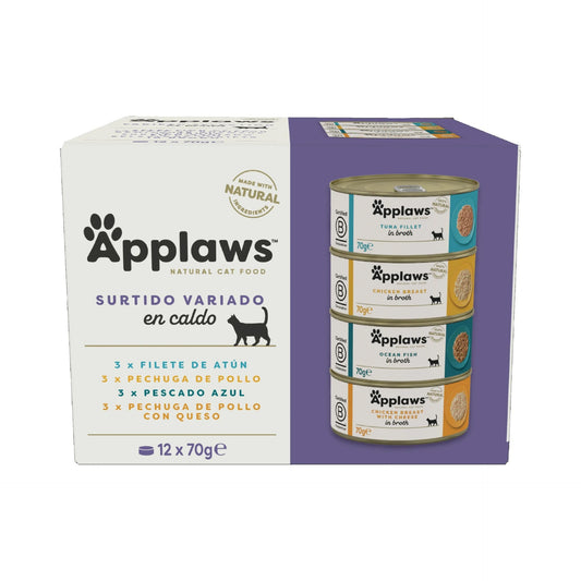 Applaws Cat Puszka  Selección Suprema Multipack 12 x 70 g Naturalna karma mokra dla kotów bez zbóż