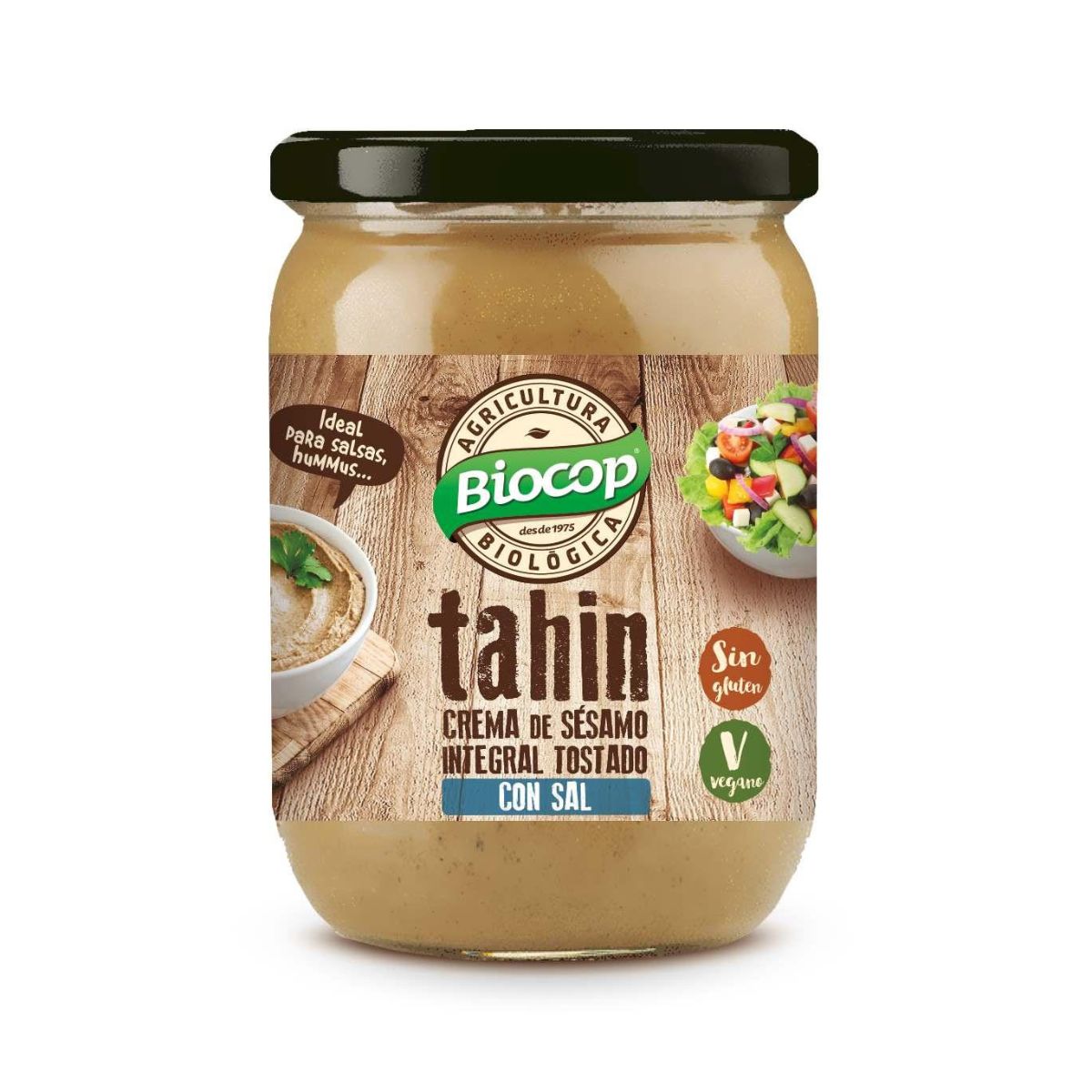 Biocop Wholemeal Roasted Tahini with Salt 500 g