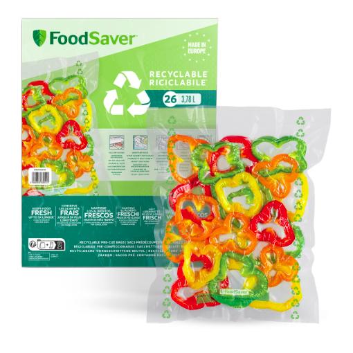 26 Vakuumbeutel 100 % recycelbar 3,8 l FoodSaver