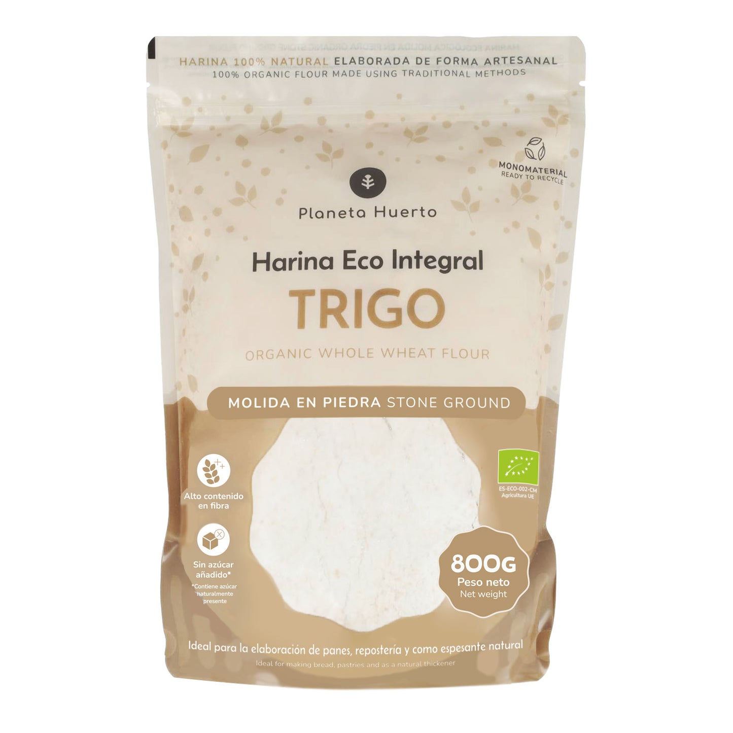 Weizenvollkornmehl Eco Planeta Huerto 800 g