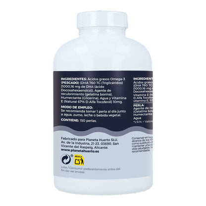 DHA 1000 mg Planeta Huerto 150 parels