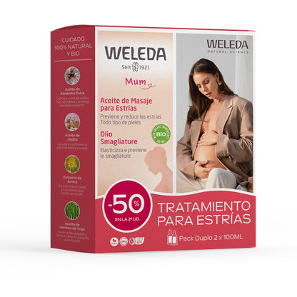Olio da massaggio doppio per smagliature, Weleda