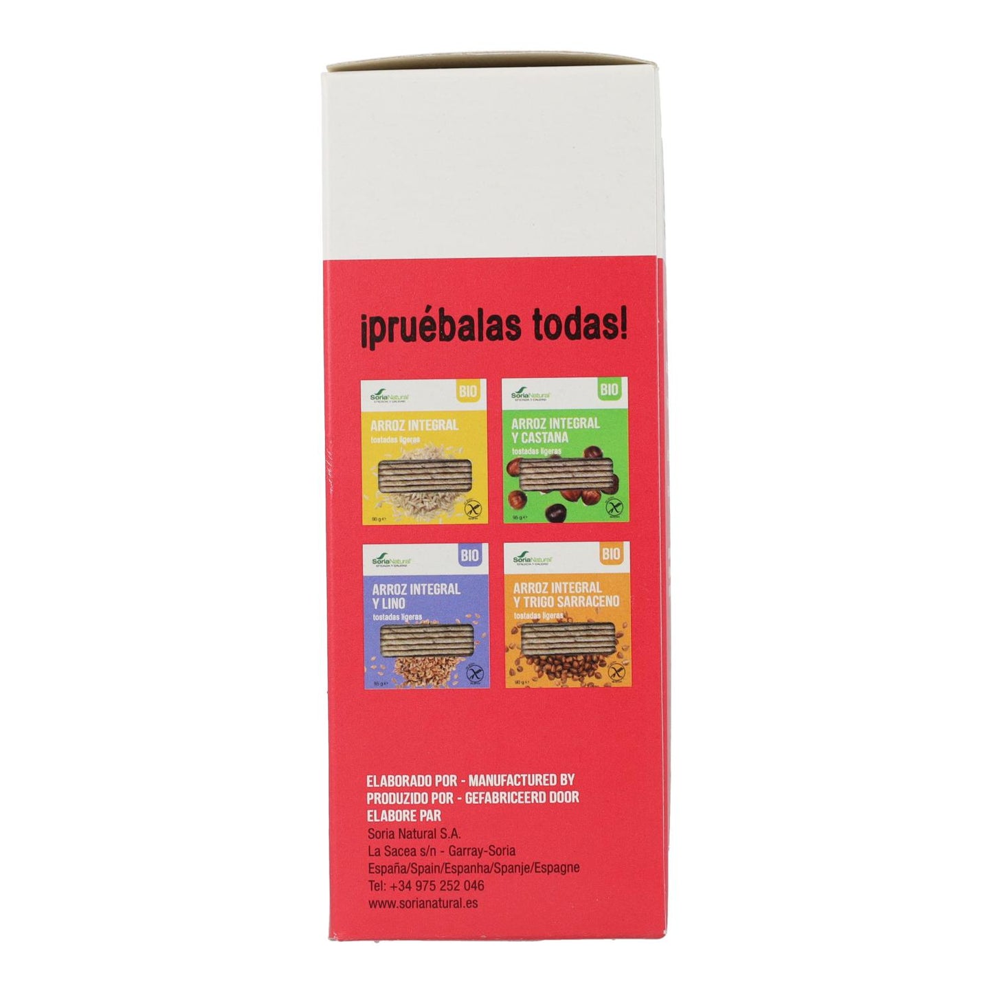 Bio-Vollkornreis- und Quinoa-Toasts glutenfrei Soria Natural 85 g