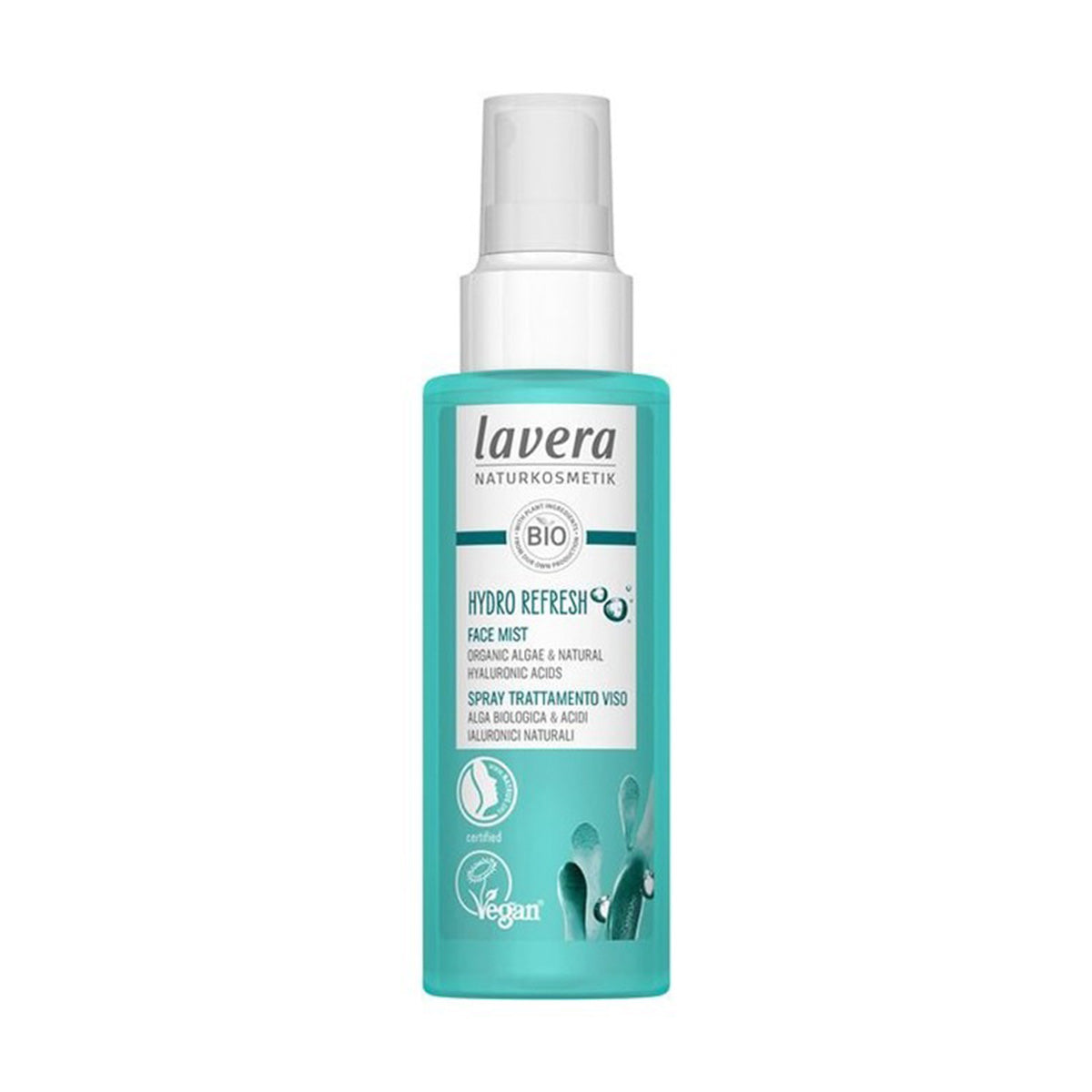 Erfrischendes Spray Hydro Refresh Bio-Algen und Hyaluronsäure, LAVERA, 100 ml