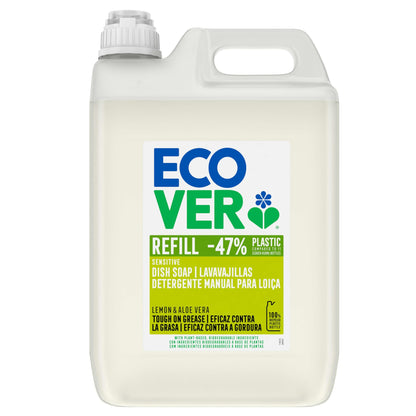 Afwasmiddel met citroen en aloë vera Ecover 5L