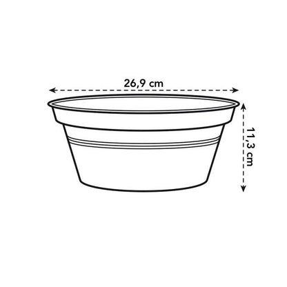 Okrągła miska Green Basics Elho Antracita 33 cm