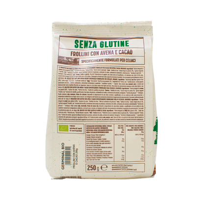 Biscuits à l'avoine sans gluten au cacao Germinal Bio 250 g