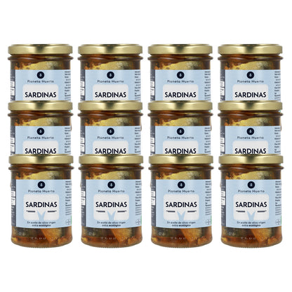 12er-Pack Sardinen in nativem Olivenöl extra ECO Planeta Huerto 190 g