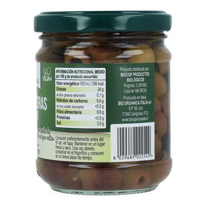 Olives noires dénoyautées bio d'Italie 190 g