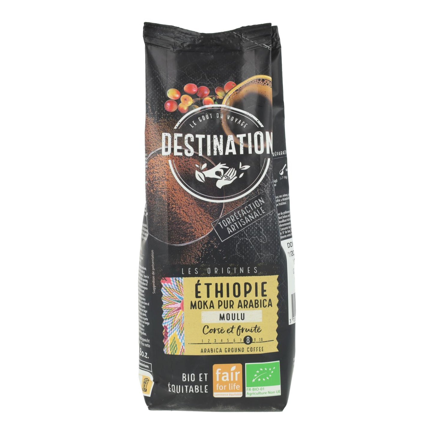 Destination 100% Arabica Organic Ethiopian Mocha Ground Coffee 250 g