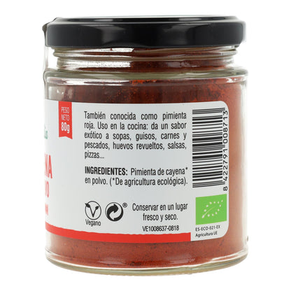 Poudre de poivre de Cayenne Bio Vegetalia 80 g 
