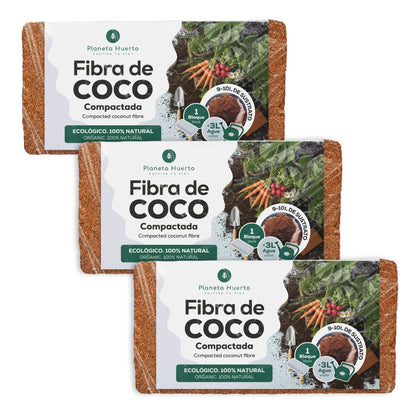 3xGarden Planet Coco Fibre Substrate Pack 9 liter