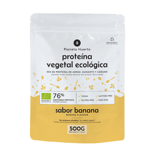 Plantaardig eiwit ECO 76% Banaan Planeta Huerto 500 g