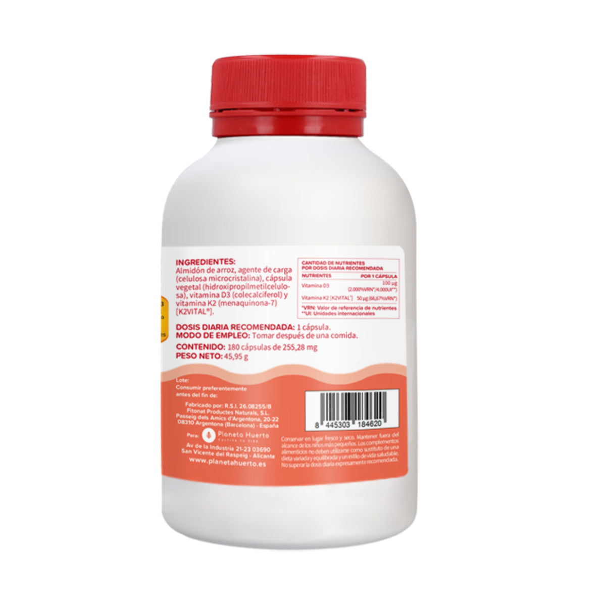 Pack 3xVitamina D3 & K2 Mk7 Planeta Huerto 180 Capsulas