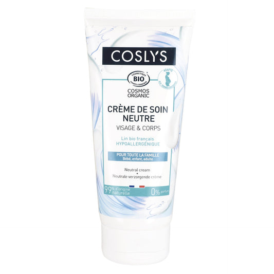 Crème hydratante neutre visage et corps sans parfum Coslys 200 ml