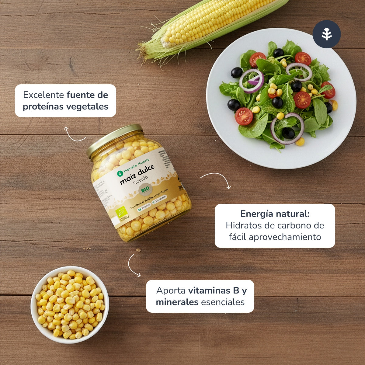 sockermajs ECO Planeta Huerto 340 g