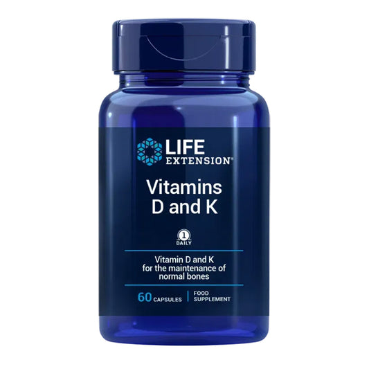 Vitamine D & K, Life Extension 60 capsule