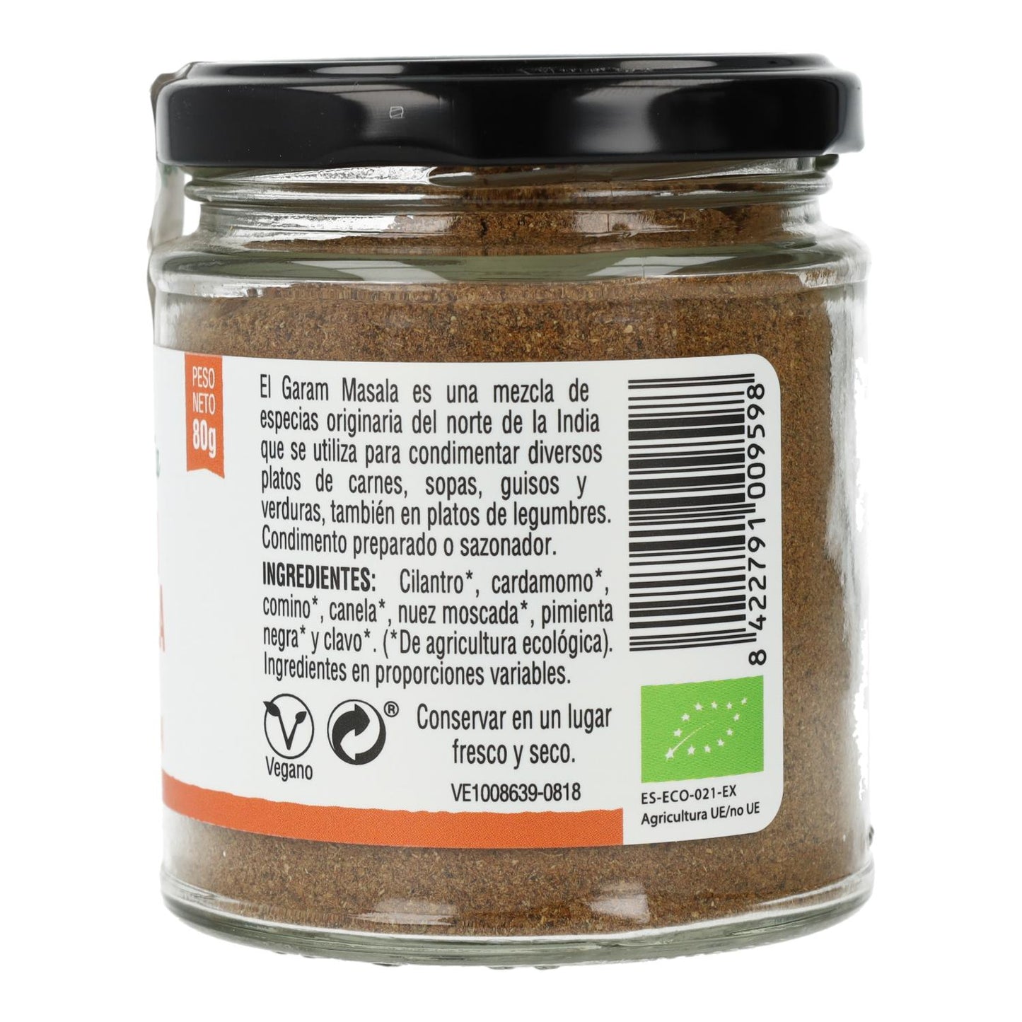 Garam Masala in polvere Bio Vegetalia 80 g
