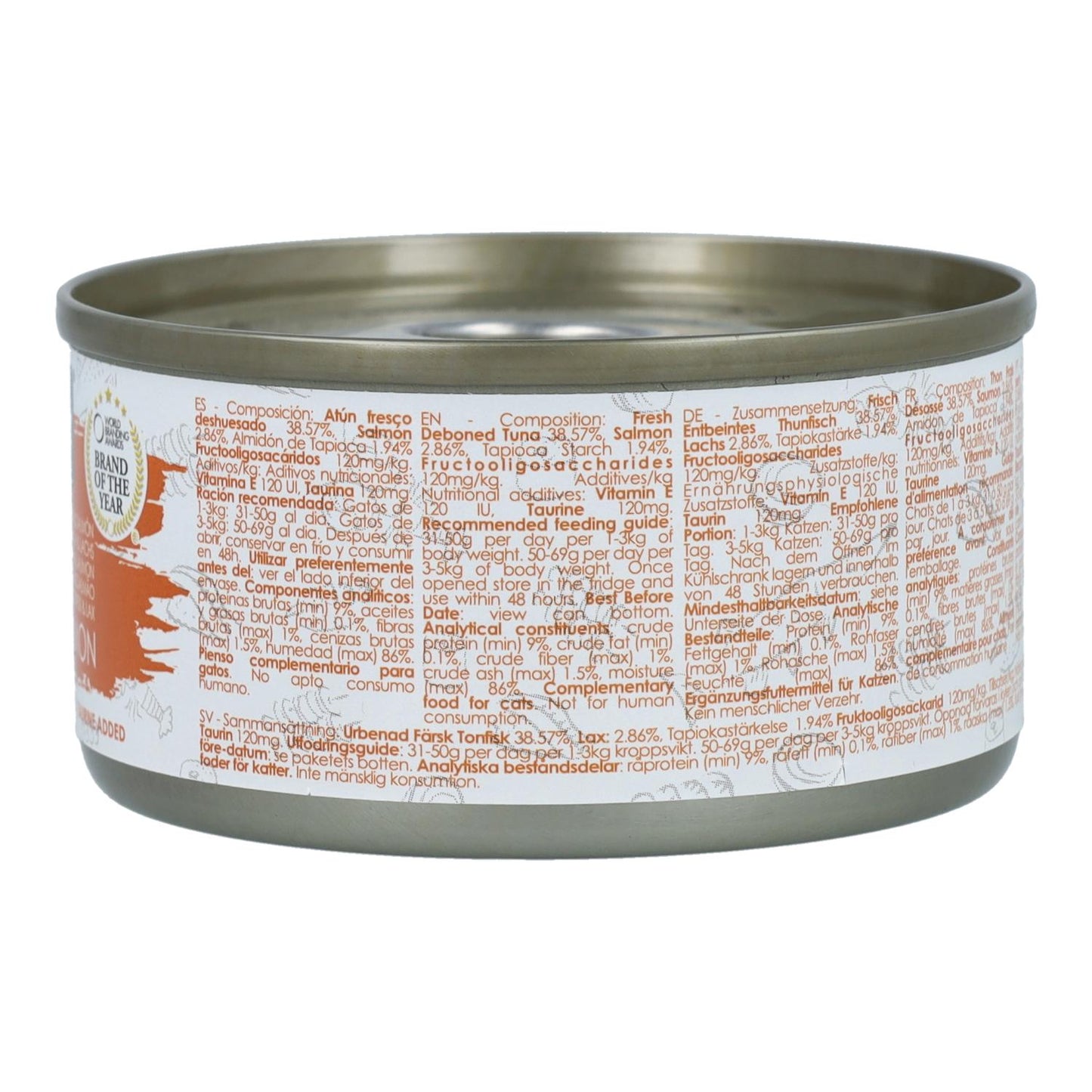 Confezione da 24 Kit Cat Lata Gravy - Tonno e salmone 70 g Cibo umido per gatti in salsa