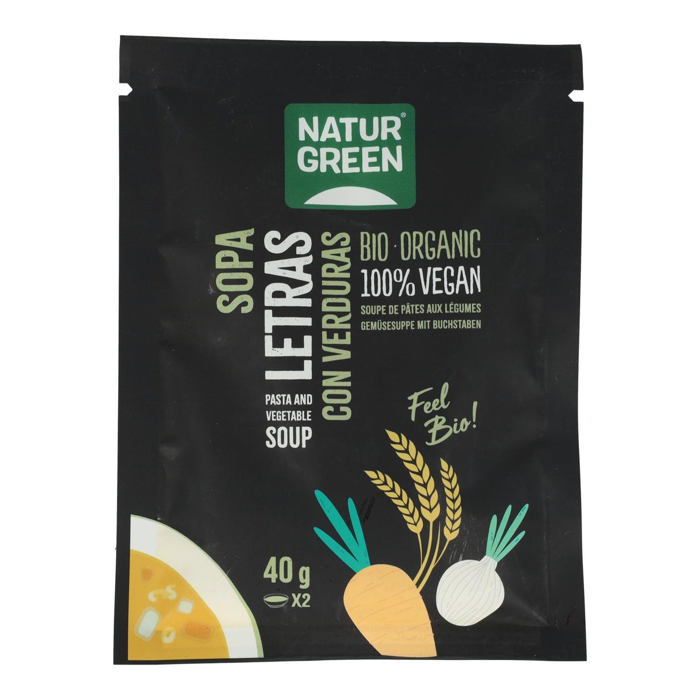 Soupe aux légumes bio Naturgreen, 40 g