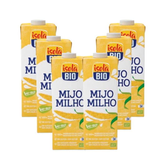 Boisson au millet bio Isola, pack de 6 L