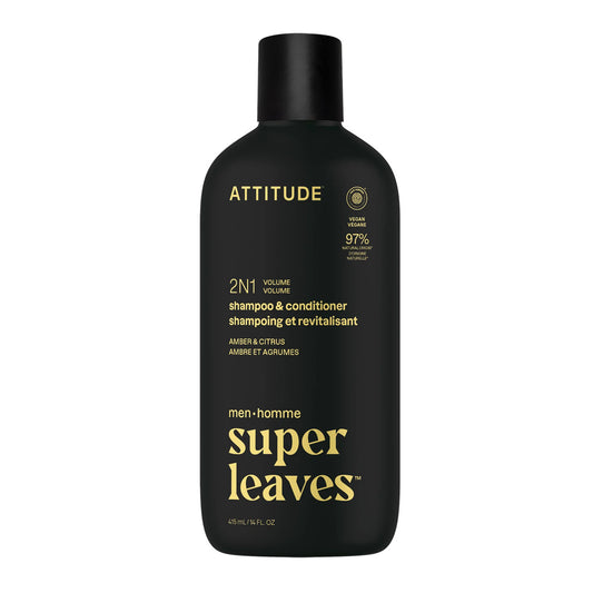 Super Leaves 2-in-1-Shampoo und Conditioner Volumen Amber und Zitrusfrüchte 415 ml