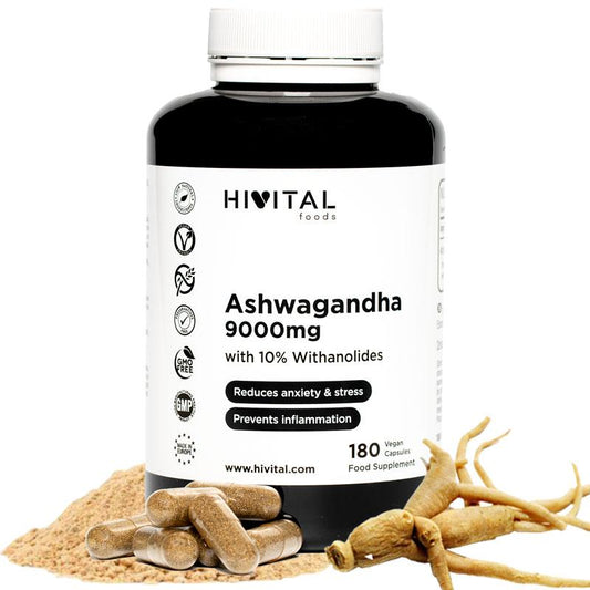 Ashwangandha 9000 mg  Hivital 180 gélules végétaliennes