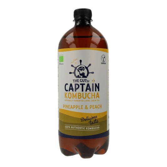 Kombucha Ananas en Perzik BIO Captain Kombucha 1 L