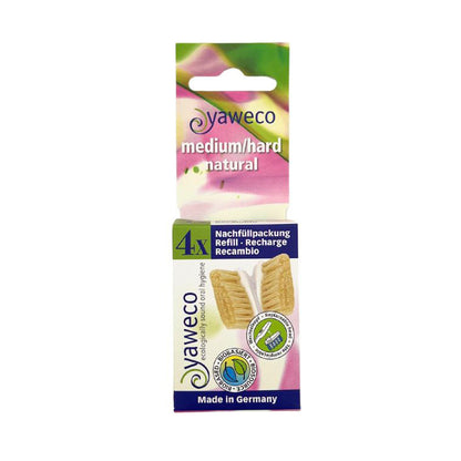 Recharge brosse à dents Nature Medium Yaweco Pack 4 unités