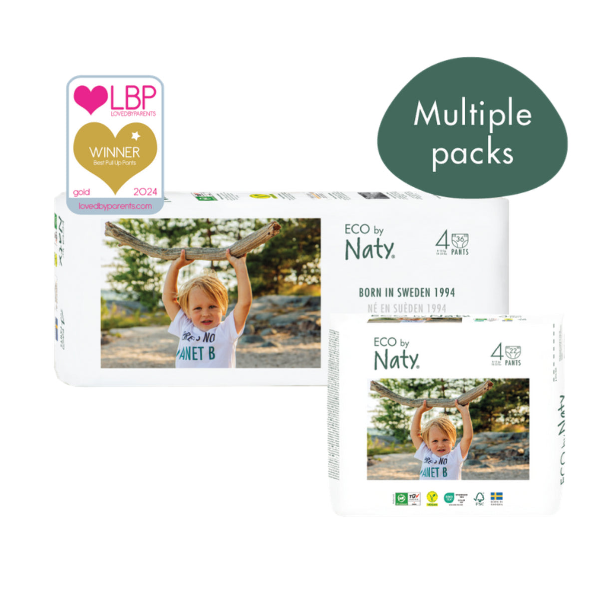 Pakiet pieluch Bragapañal nr 4 Naty 8-15 kg 44 sztuki