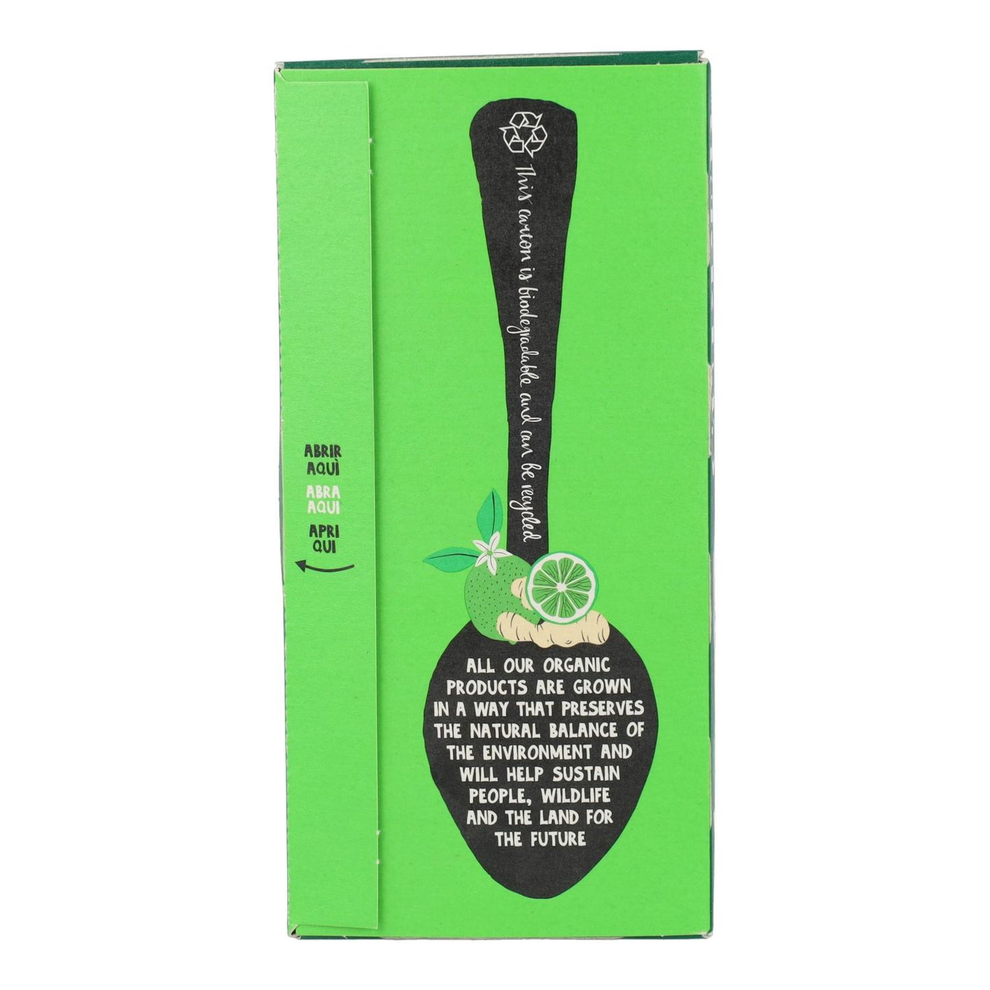 Grüner Tee Limette und Ingwer Bio Cupper 20 Beutel