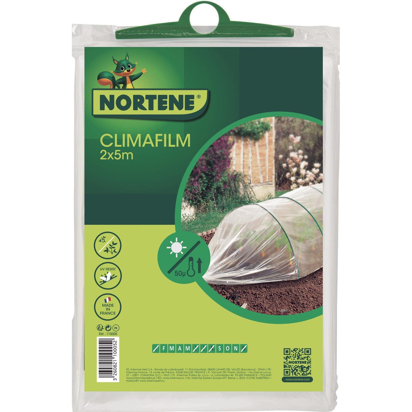 Nortene Climafilm Early Vegetable Growing Film 2 x 10 m