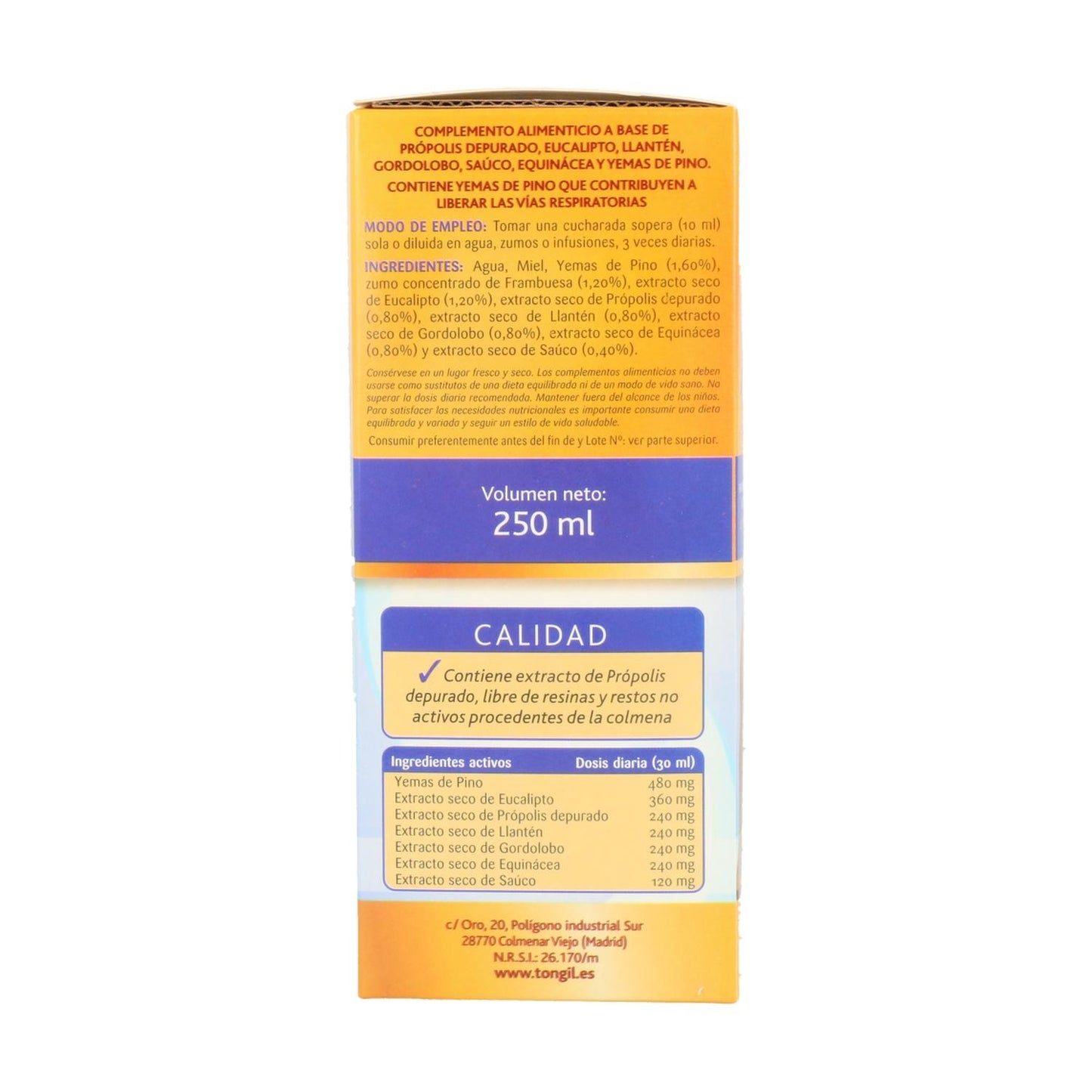 Sciroppo di propoli Apicol Tongil 250 ml