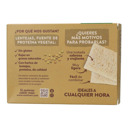 Leichte und knusprige Bio-Linsen-Toasts von Santiveri, 100 g